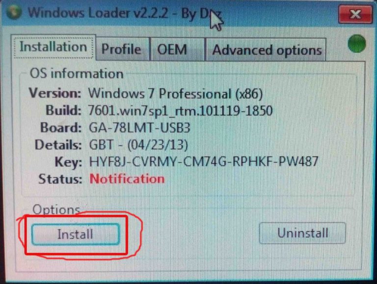 Windows loader modified uninstall other cracks что делать